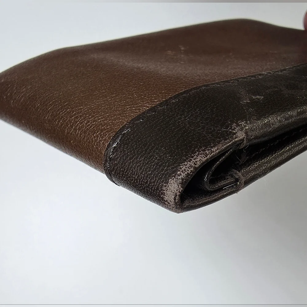 Tumi Bifold Men's Brown Leather Two Tone Wallet
